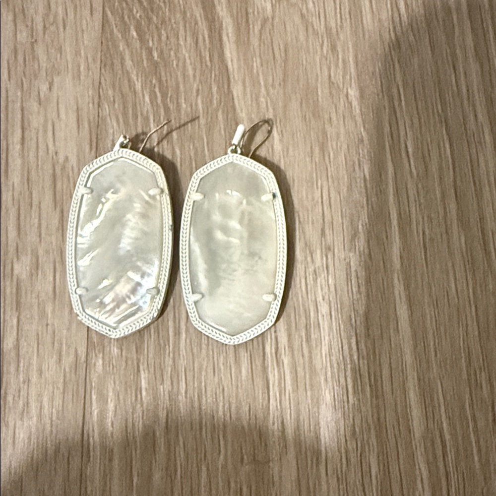 Elegant White Kendra Scott Dani Earrings
